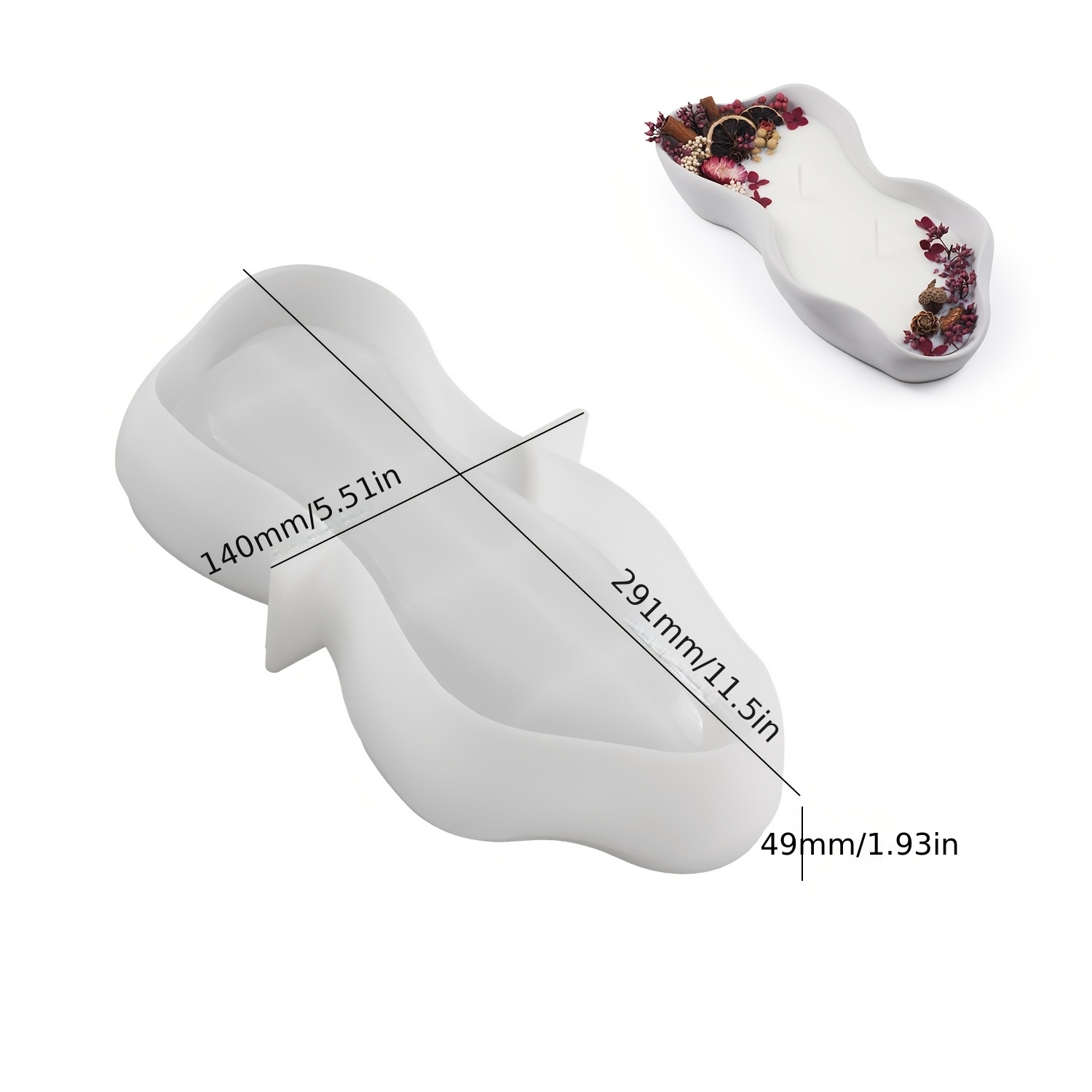 1 Large Irregular Oval Silicon - đánh giá và giá Potsticker Mold