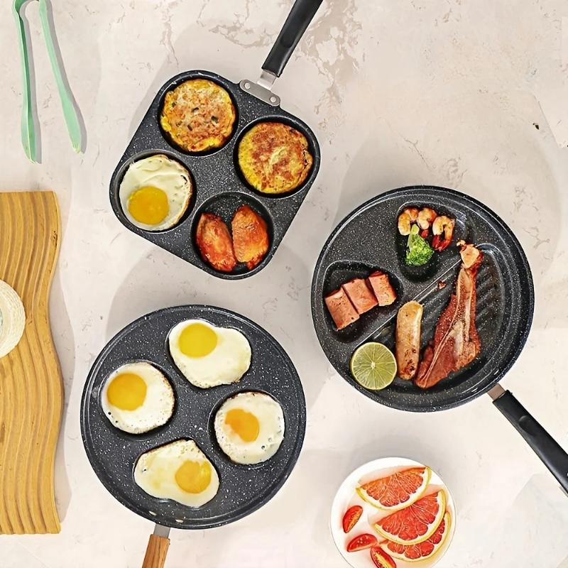 Non‑Stick Multi‑Hole Egg Burge - đánh giá và giá Mini Pancake Griddle