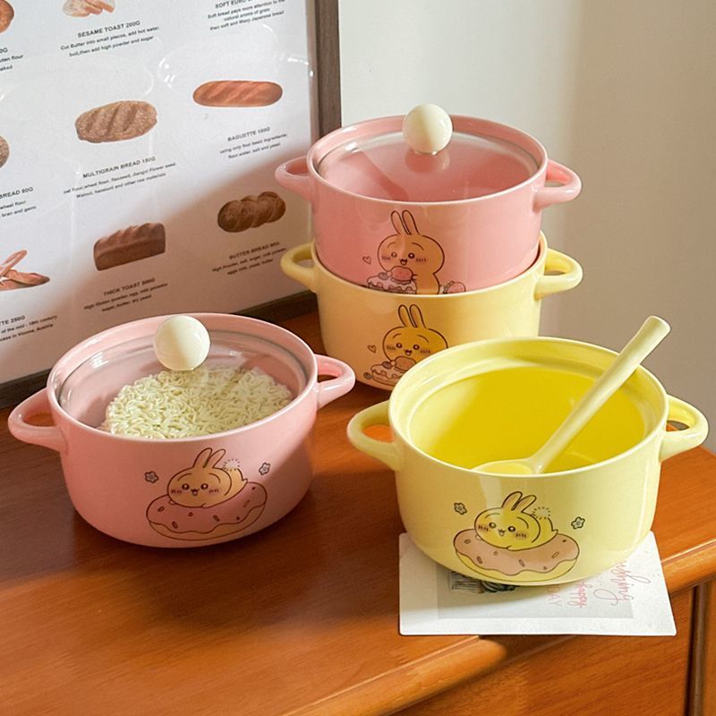 Chiikawa Cute Cartoon Ceramic  - đánh giá và giá Dim Sum Basket