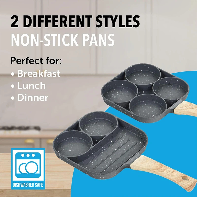 Pancake Egg Frying Pan 4 Cups  - đánh giá và giá Egg Waffle Pan