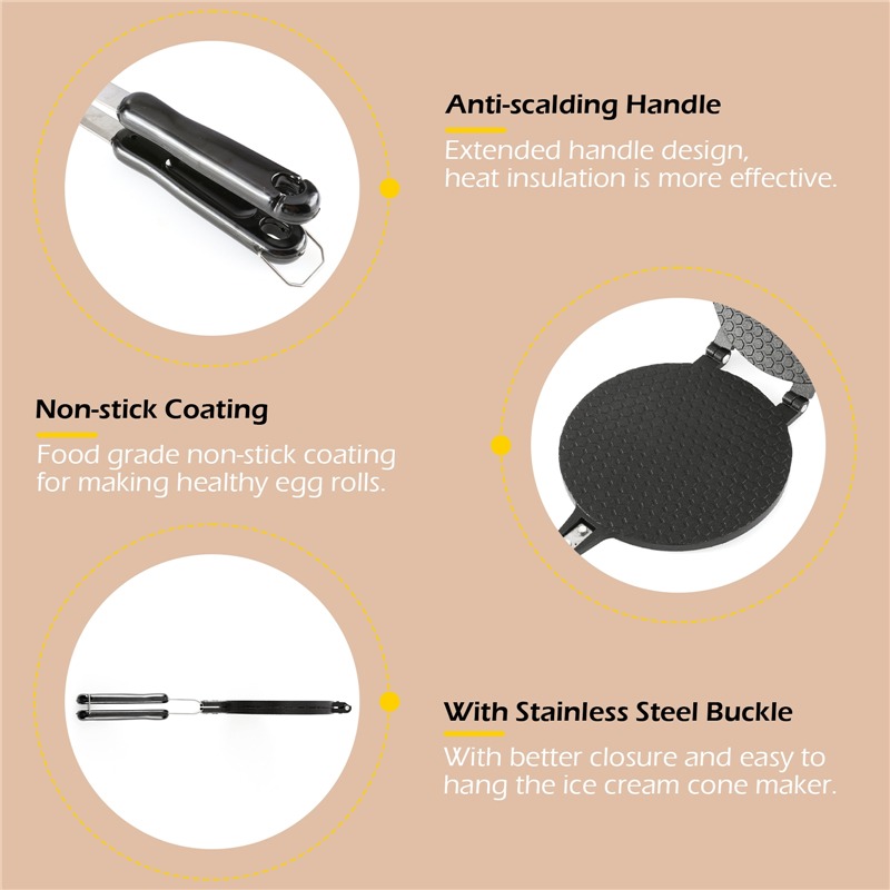 22Cm Cuộn Trứng Máy Làm Bánh W - đánh giá và giá Egg Waffle Pan