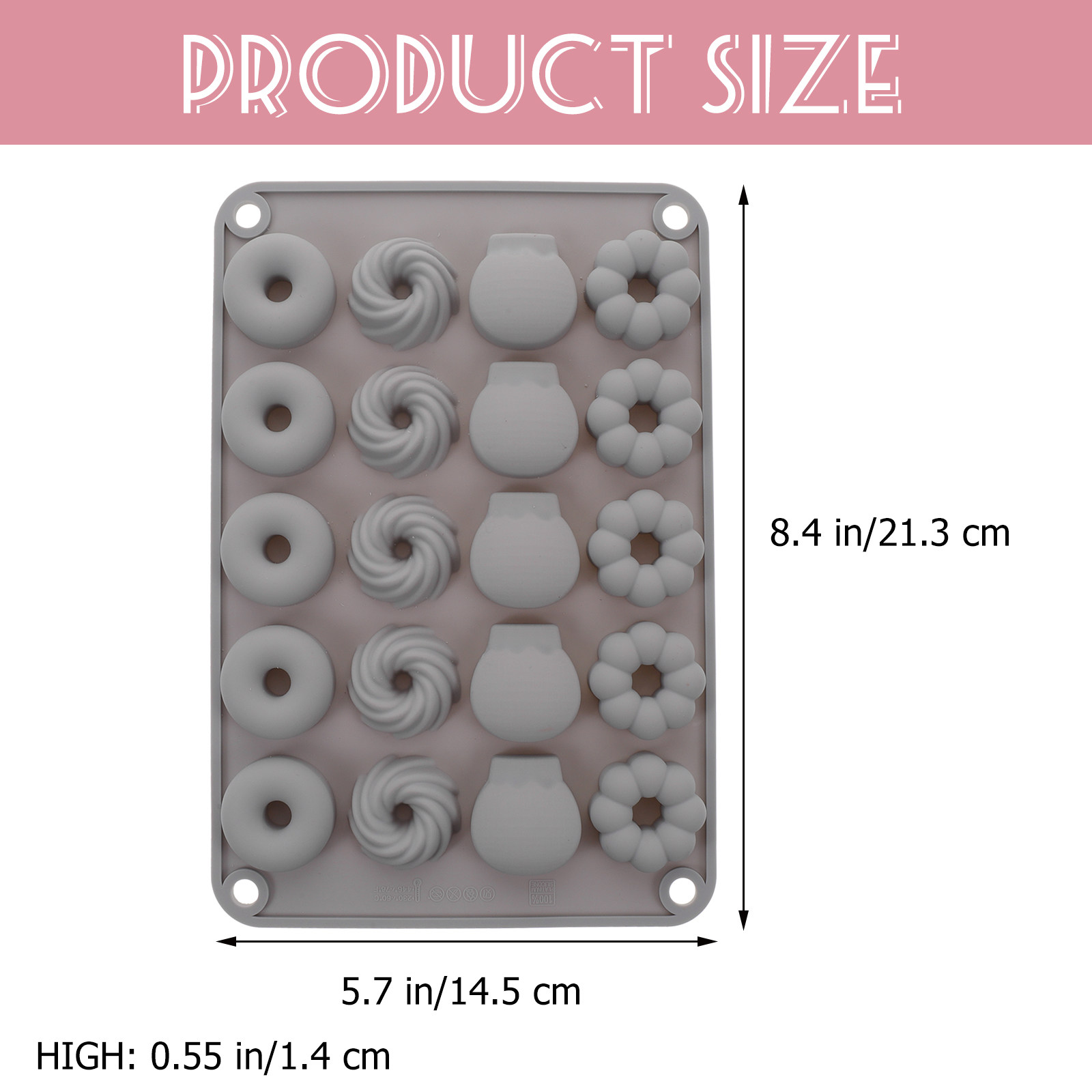 Chocolate Donut Mold Silicone  - đánh giá và giá Donut Mold Silicone