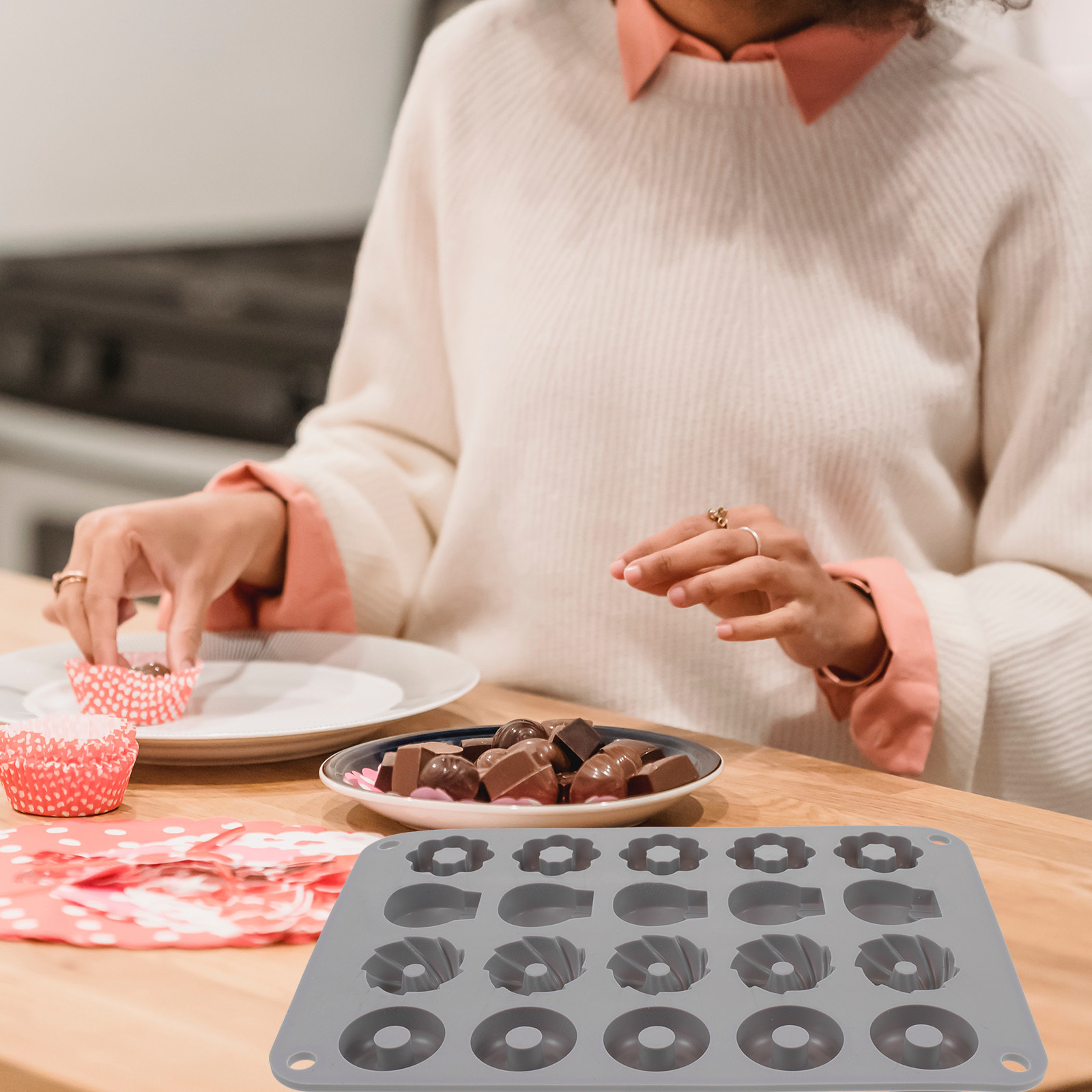 Chocolate Donut Mold Silicone  - đánh giá và giá Donut Mold Silicone